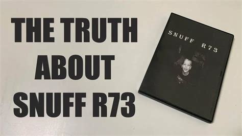 sniff r73|The Truth Behind Snuff R73 .